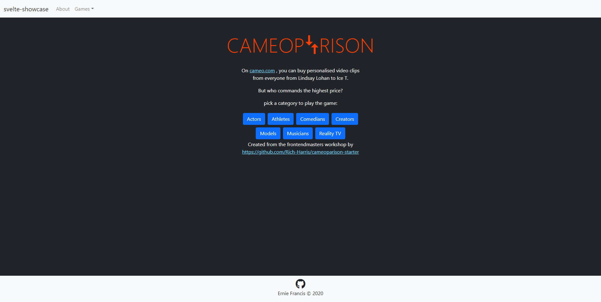 Cameoparison Screenshot