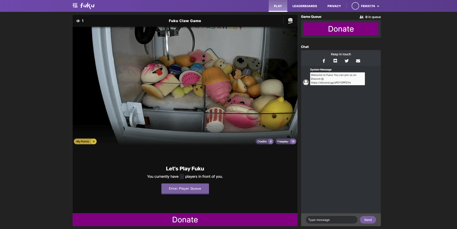 Claw Game Screenshot